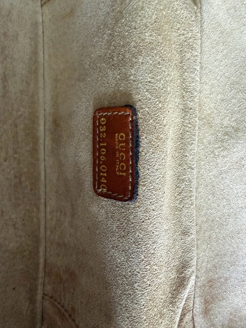 Gucci Brown Leather Horsebit Top-Handle Vanity: Gold Hardware, Suede Interior - Picture 5 of 8